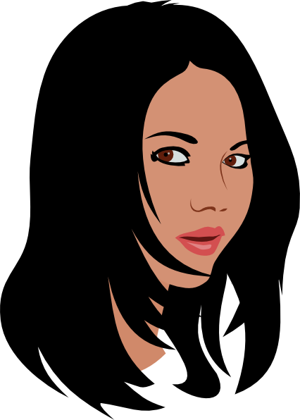 Free Black Hair Clip Art 53