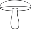 Mushroom Outline Clip Art