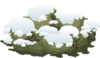 Alpine Landscape Snow Bush Clip Art