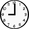 9 O Clock  Clip Art