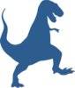 Blue Dino Clip Art