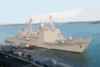 The U.s. Navy Guided Missile Cruiser Uss Leyte Gulf (cg 55), And Uss Bulkeley (ddg 84) Clip Art