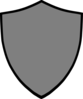 Shield-grey Clip Art