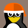 Penguin Wearing Winter Hat Clip Art