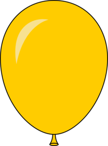 New Yellow Balloon - Light Lft Clip Art