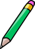 Pencil Green Clip Art