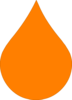 Orange Rain Drop Clip Art