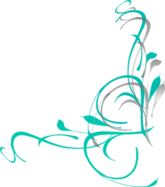 clip art turquoise flower - photo #33