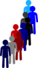 People In A Line Clip Art