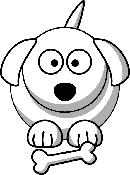 Cartoon Dog Outline Clip Art at Clker.com - vector clip art online