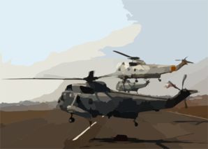Several Uh-3h Sea King Helicopters Depart Montgomery Field Clip Art