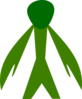 Green Alien 2 Clip Art