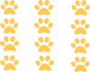 Gold Paw Clip Art