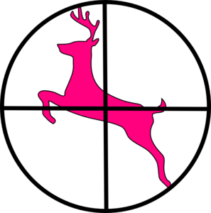 Deer In Scope Clip Art