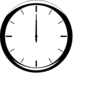 1200 Analog Clock Clip Art