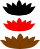 Three Lotus Clip Art