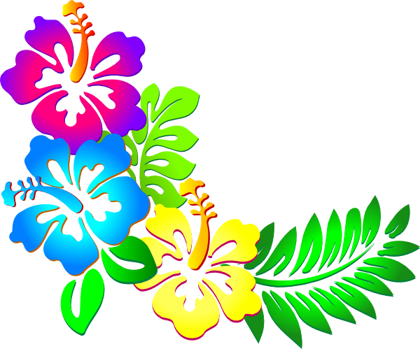 hawaiian flowers clip vector art free - photo #50