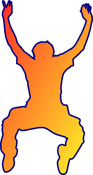 man jumping clipart - photo #7