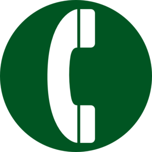 dark green phone icon