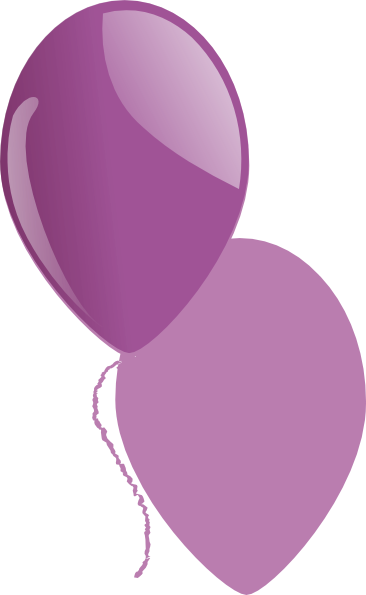 clipart purple balloons - photo #26
