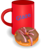 Coffee And Donut Clip Art