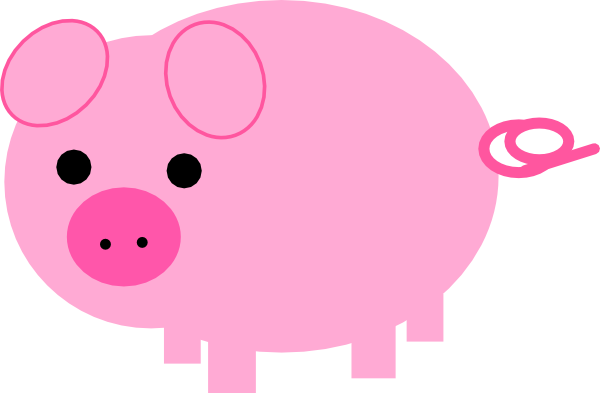 clip art pink pig - photo #1