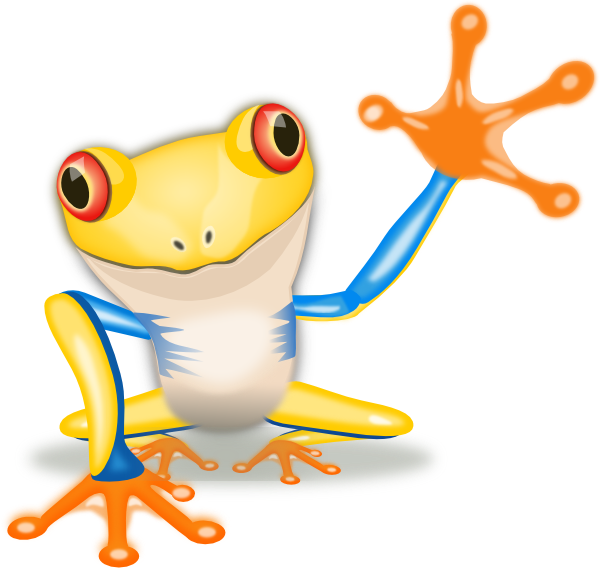yellow frog clipart - photo #3