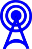 Blue-radio-tower-icon Clip Art