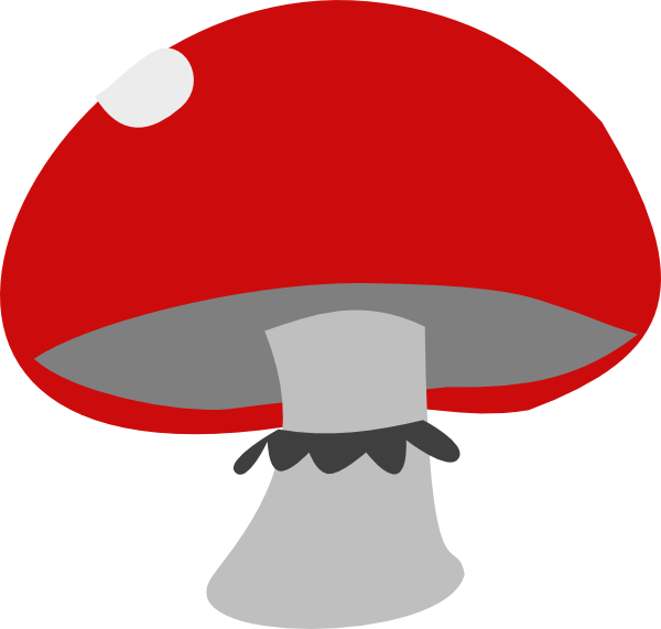 red mushroom clipart - photo #4