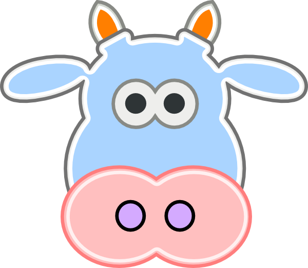 free clip art cow head - photo #19