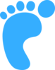 Blue Foot For Leo Clip Art