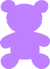 Purple Teddy Bear Clip Art