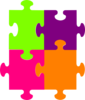 Jigsaw Puzzle 4 Pieces Clip Art