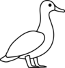 Duck Outline Clip Art