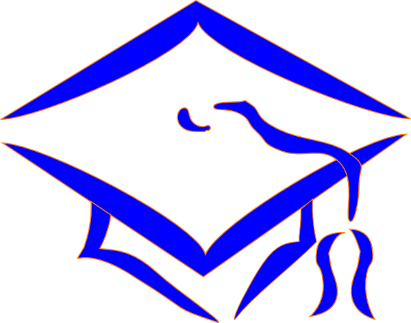 blue graduation cap clip art free - photo #11