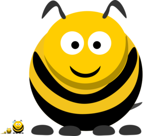 Bees By Size 2 Clip Art
