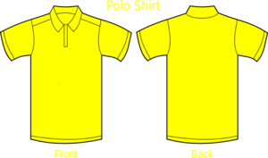 Polo Shirt Yellow-lida Clip Art