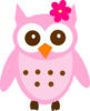 Pink Baby Owl Clip Art