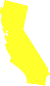 Yellow California State Clip Art Yellow California State Clip Art