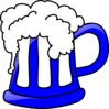 Blue Beer Mug Clip Art
