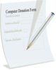 Donation Form Clip Art