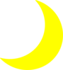 Yellow Moon Clip Art