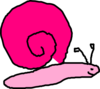 Pink Snail Clip Art