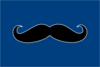 Blue Mustache Clip Art