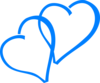 Blue Hearts Clip Art