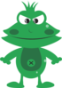 Mean Frog Clip Art