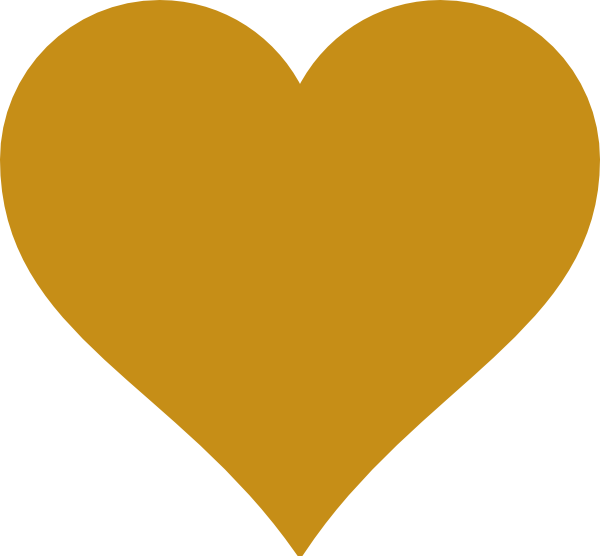 gold heart clip art free - photo #1