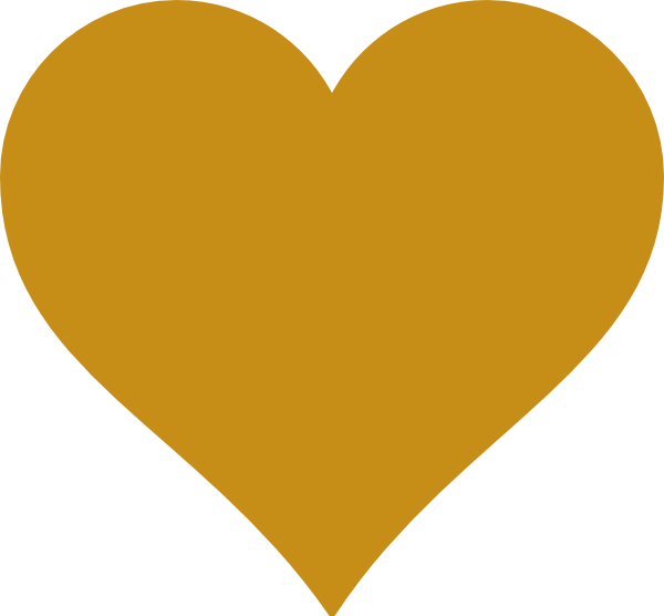 Solid Gold Heart Clip Art at Clker.com - vector clip art online