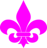 Royal Blue Fleur De Lis Clip Art