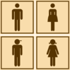 Washroom Icons Clip Art